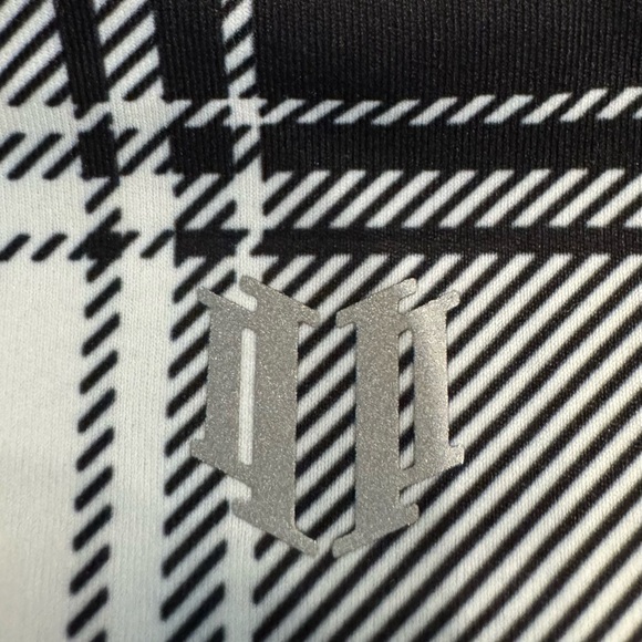 ELEVEN by Venus Williams NWT Black & White Plaid Sports Bra Print Size Small - Picture 3 of 10